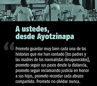 A ustedes, desde Ayotzinapa