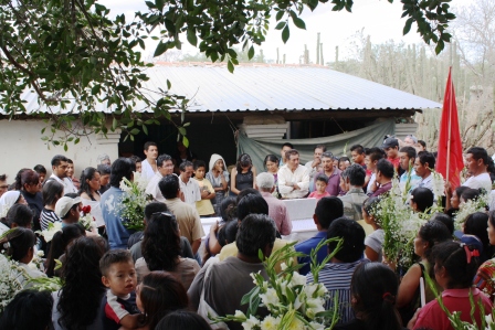 Imagen del entierro de Bernardo Vásquez / Foto: Roberto Stefani, Centro Prodh