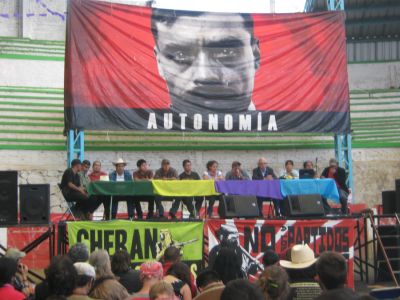 Encuentro Nacional de Resistencias Autónomas Anticapitalistas en Cherán / Imagen Centro de Medios Libres