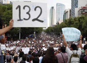 Perspectiva de la Marcha #YoSoy132 de El Universal