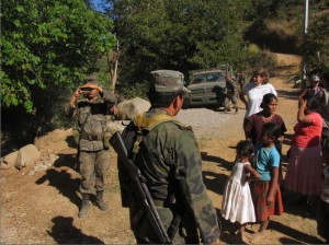 Militares en comunidades de Guerrero / Imagen: Tlachinollan
