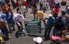 En Michoacán protestan contra la presencia militar