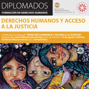 Cartel de derechos humanos y acceso a la justicia