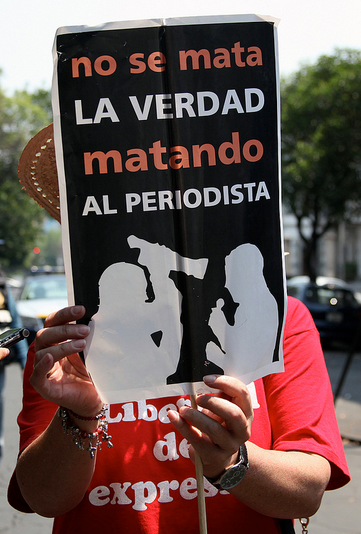 Manifestación de periodistas/Foto: César Martínez
