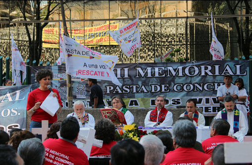 Imagen del séptimo memorial Pasta de Conchos/ Foto: César Martínez