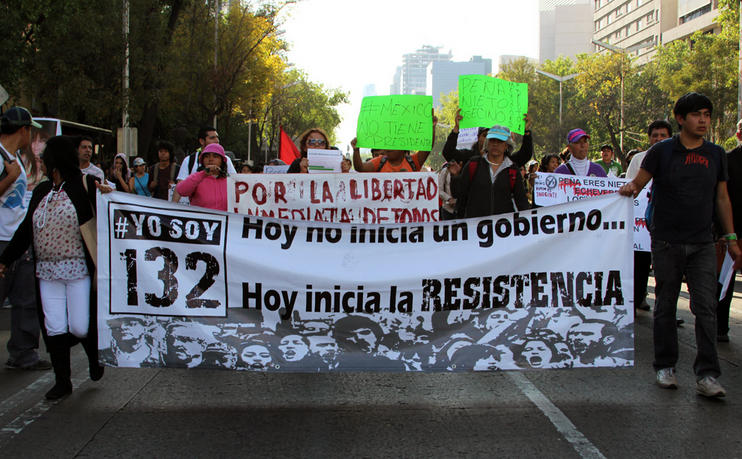 Manifestaciones en la Ciudad de México/Foto:César Martínez