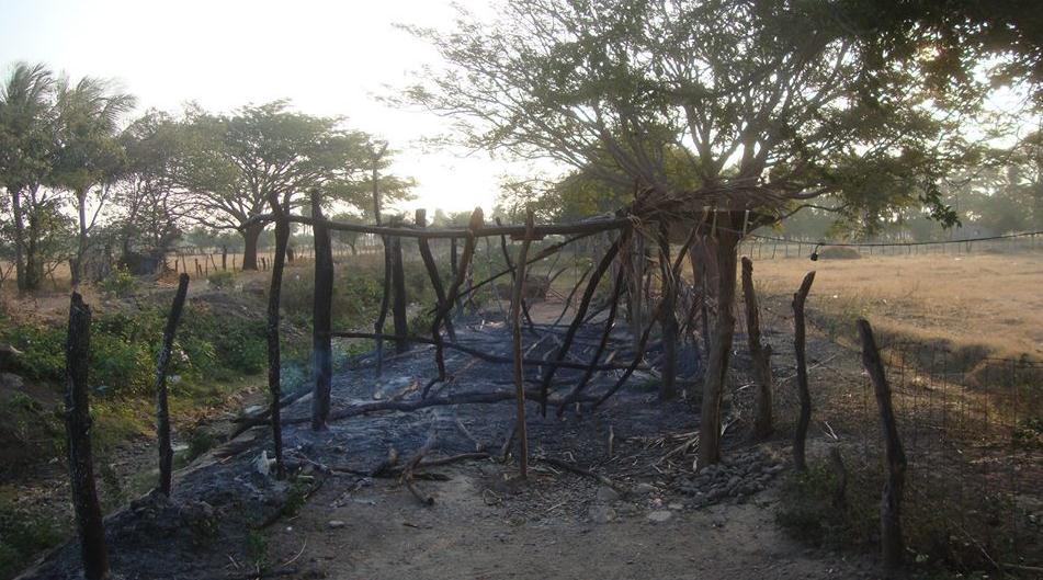 Así quedó el campamento después del incendio de la madrugada de este martes | Foto APPJ