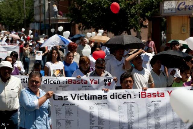la Marcha por la Paz en México