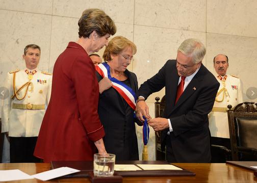 Asume Bachelet como presidenta de Chile. Foto: Xinhua