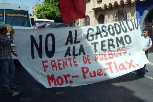 Exigen cancelar gasoducto que afectaría comunidades en Tlaxcala, Puebla y Morelos