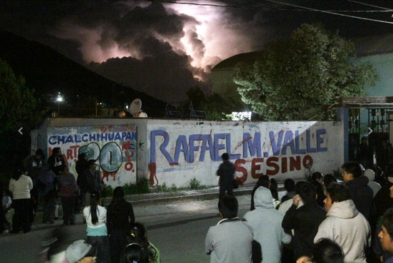En Chalchihuapan pintaron consignas contra Moreno Valle. Foto: Víctor Hugo