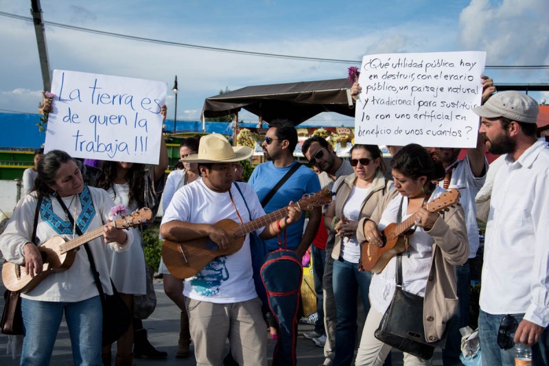 Protesta pacífica en Cholula | Foto: Marlene Martínez/LadoB