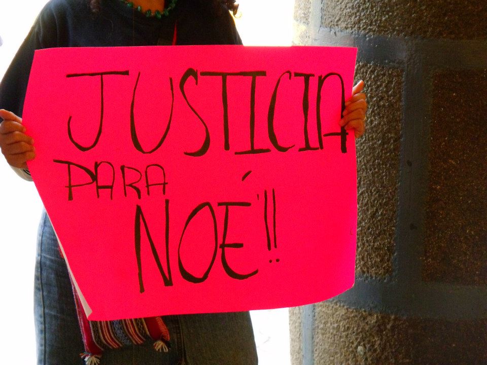 Justicia para Noé | Foto: Corresponsales del Pueblo