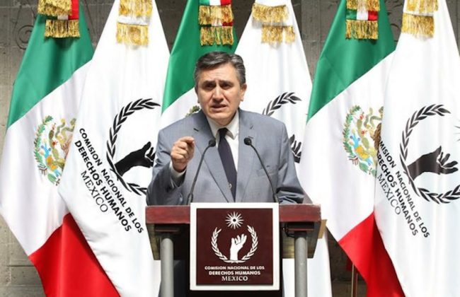 Luis Raúl González Pérez, presidente de la CNDH | Foto retomada de Noticias MVS