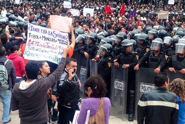 Manifestación en el DF | Foto retomada del portal activista.mx