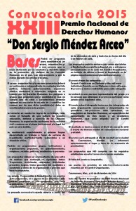 Convocatoria al premio Don Sergio Mendez Arceo