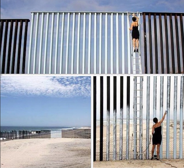 Artistas “borran” la frontera México- Estados Unidos