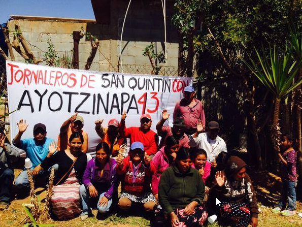 Jornaleros de San Quintín con Ayotzinapa