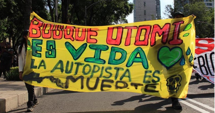 Realizan manifestación en defensa de Xochicuautla