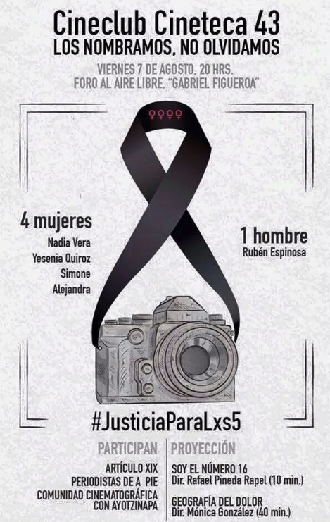 Cineclub por #JusticiaParaLos5