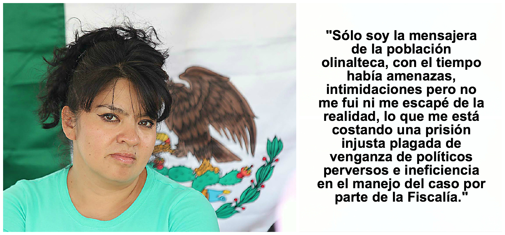 «La lucha en Olinalá me está costando una prisión injusta plagada de venganza de políticos perversos»: Nestora Salgado