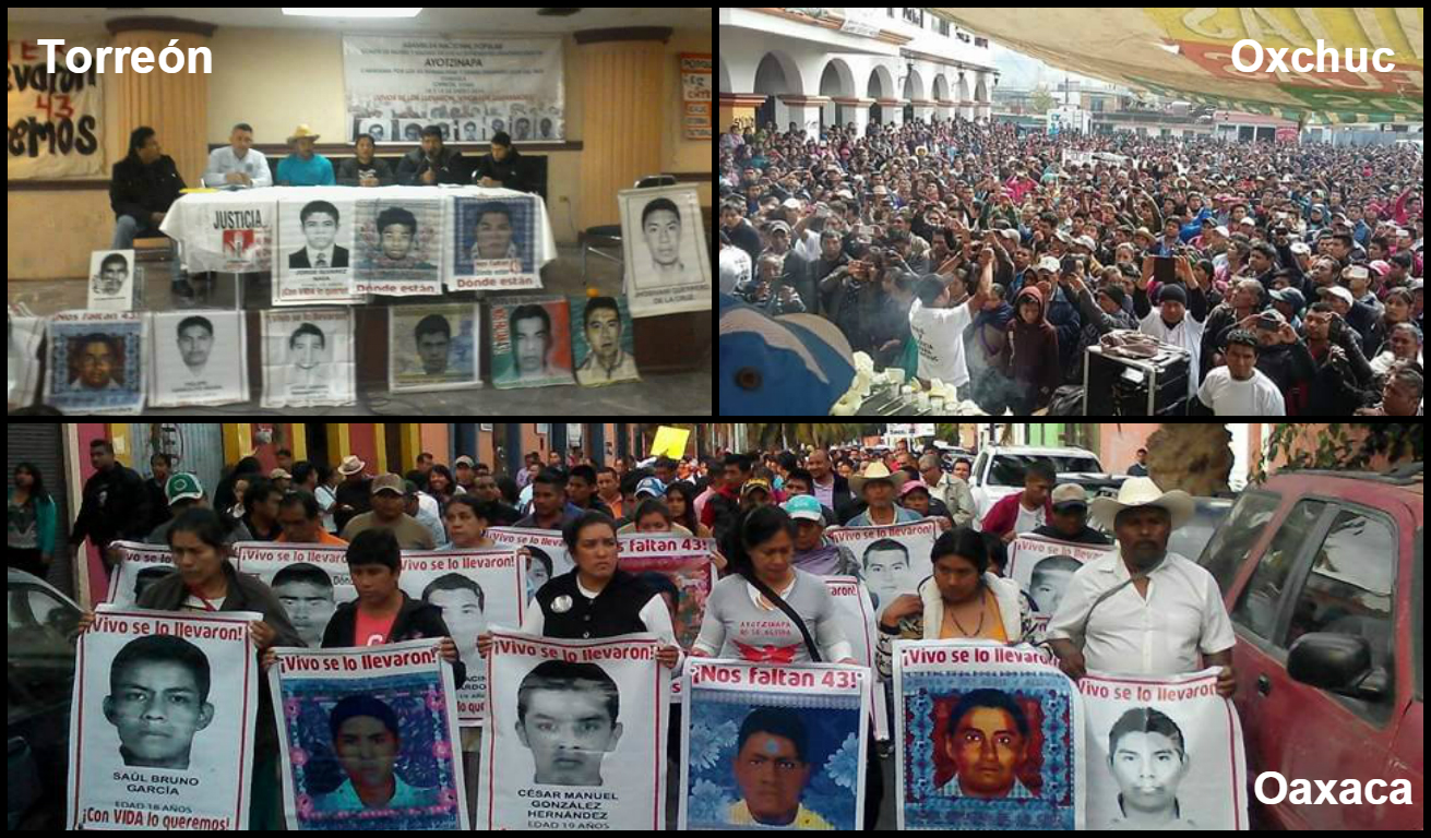 Continúa el recorrido de la Caravana Nacional por Ayotzinapa