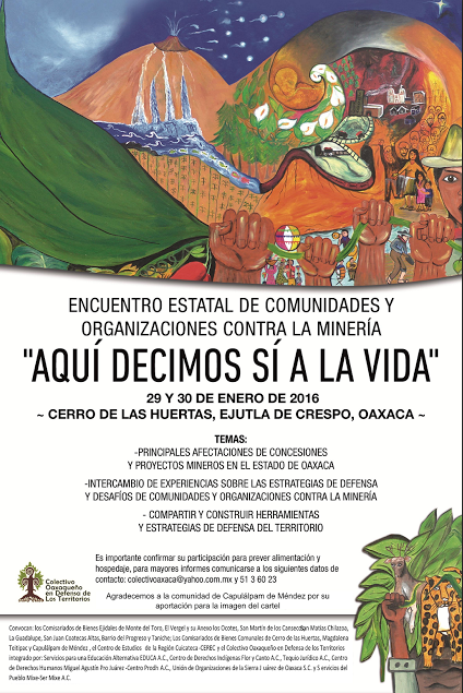 Encuentro de comunidades contra la minería en Oaxaca
