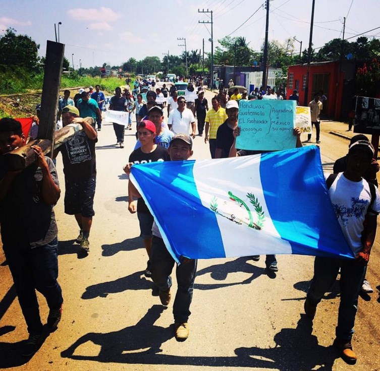 Viacrucis migrante en Tenosique
