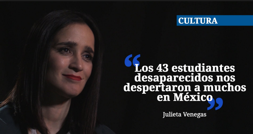 «El tema de los 43 nos hizo preguntarnos ¿este es el país que hicimos?»: Julieta Venegas