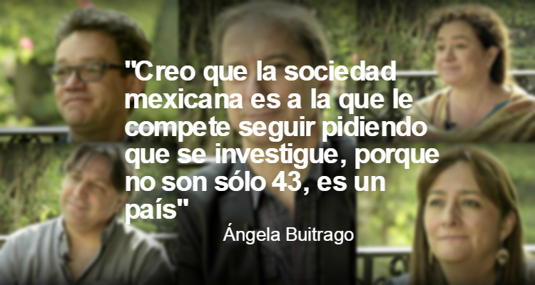 «A la sociedad mexicana es a la que le compete seguir pidiendo que se investigue, porque no son sólo 43, es un país»: Ángela Buitrago