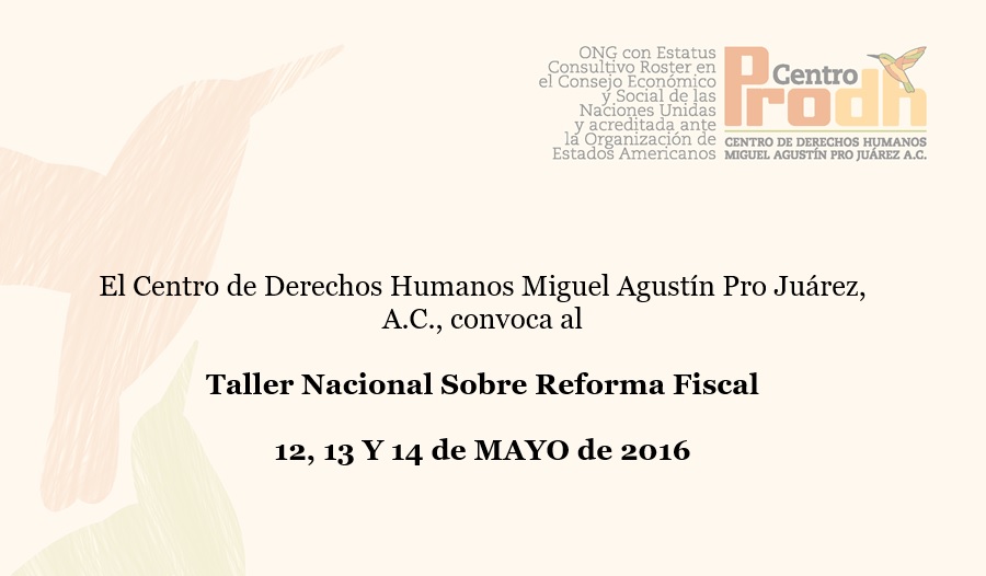 Taller Nacional Sobre Reforma Fiscal