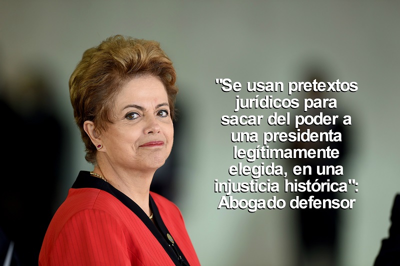El Senado de Brasil aparte de su cargo a Dilma Rousseff; ella afirma que es golpe de Estado