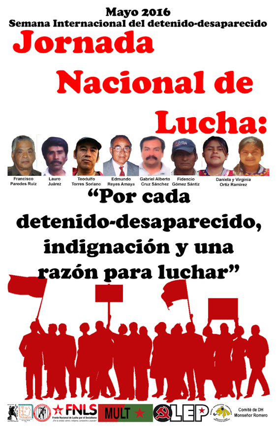 Jornada Nacional: “Por cada Detenido- Desaparecido, Indignación y una razón para luchar”