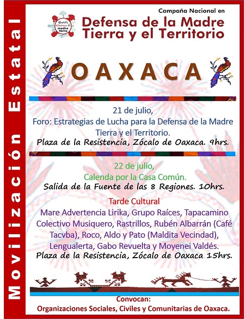 Cartel Movilización Oaxaca