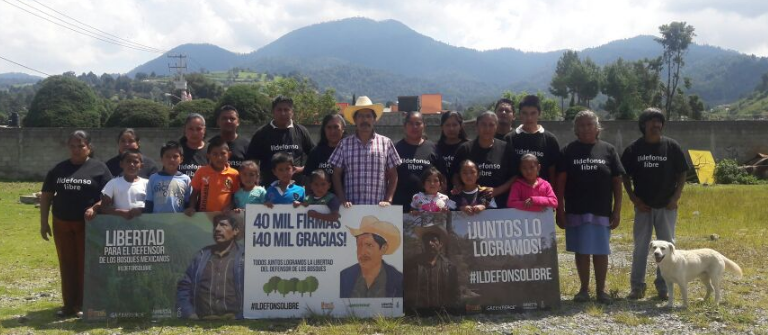 El ambientalista tlahuica Ildefonso Zamora ya está con su familia