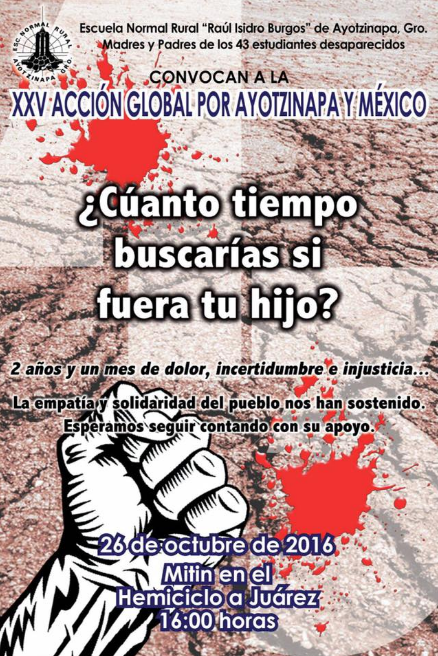 Acción Global #Ayotzinapa a 25 meses