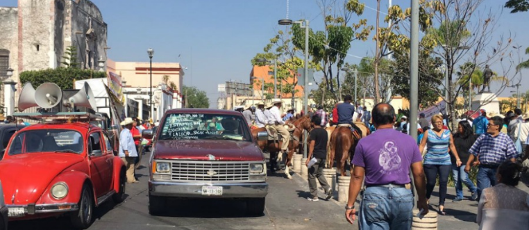 Protestan con cabalgata contra construcción de acueducto en Morelos