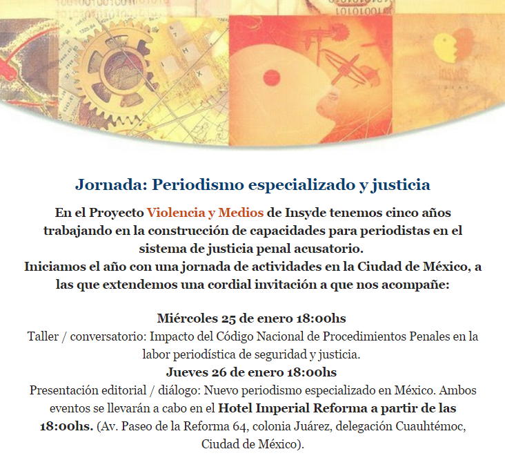 Jornada «Periodismo especializado y justicia»