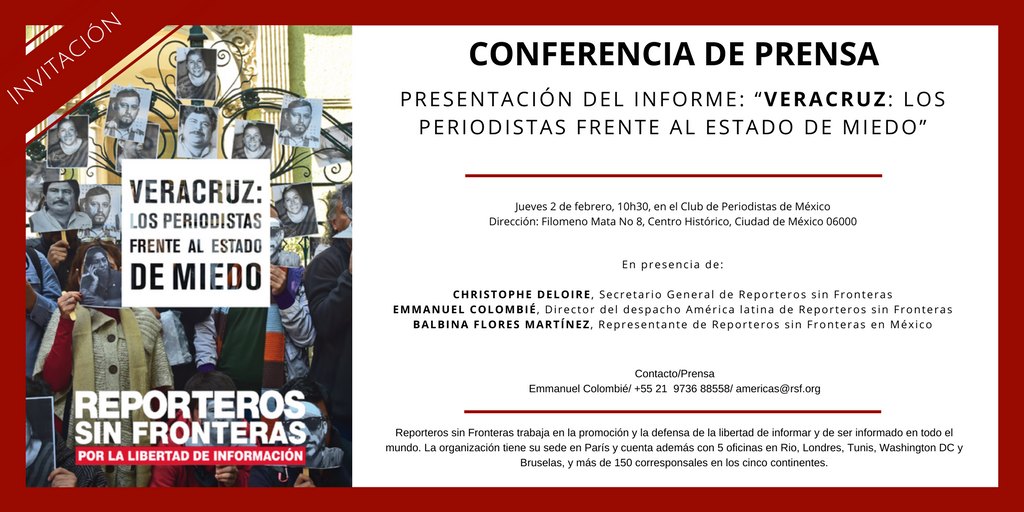 Presentación de informe «Veracruz: los periodistas frente al estado de miedo»