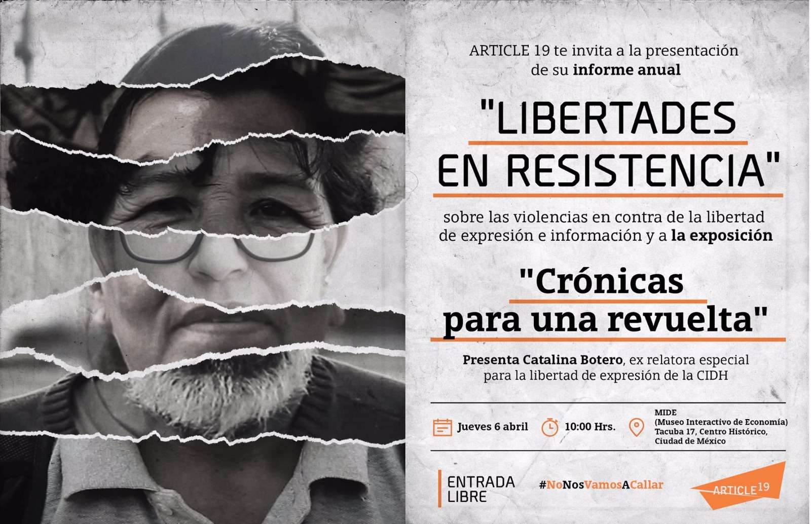 Presentación del informe anual de Article19 «Libertades en Resistencia»