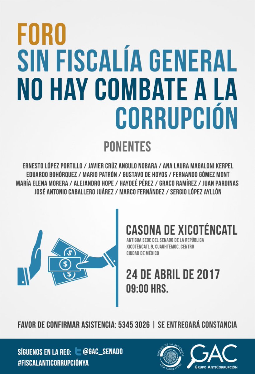 Foro «Sin Fiscalía General no hay combate a la corrupción»