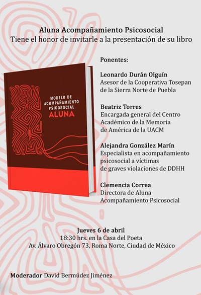 Presentación del libro: Modelo de acompañamiento psicosocial Aluna