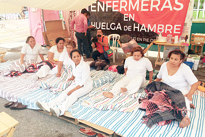 “Le decimos al pueblo que seguimos buscando el medicamento, material e insumos que necesitan para su atención”: Vocera de enfermeras en huelga de hambre Chiapas