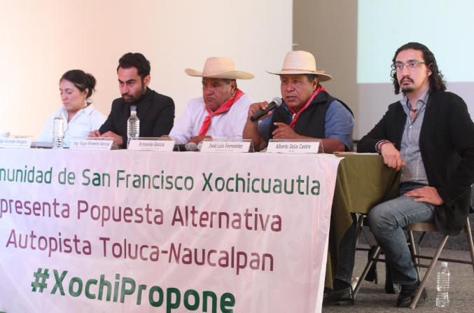 “El acuerdo que tenemos en la comunidad es defender nuestro territorio y no permitir que la autopista destruya nuestros bosques, donde están los manantiales”: Habitante Xochicuautla