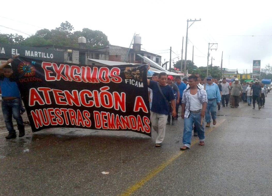 Comunidades del norte del  Ismo de Tehuantepec exigen diálogo al gobernador de Oaxaca