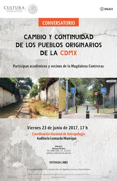 Conversatorio: Cambio y continuidad de los pueblos originarios de la CDMX