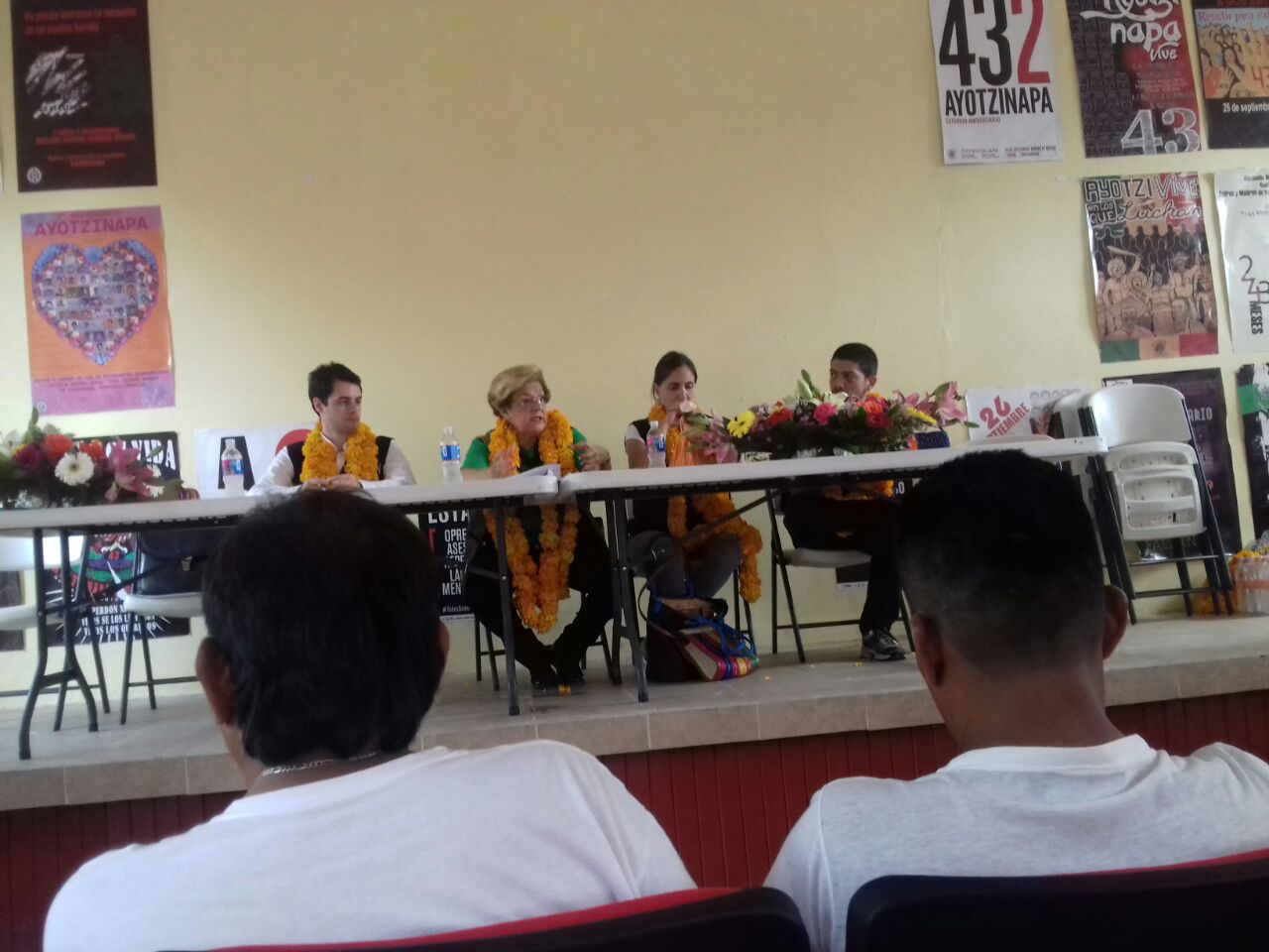 Visita CIDH la Normal de Ayotzinapa; pedirá respuestas a las autoridades