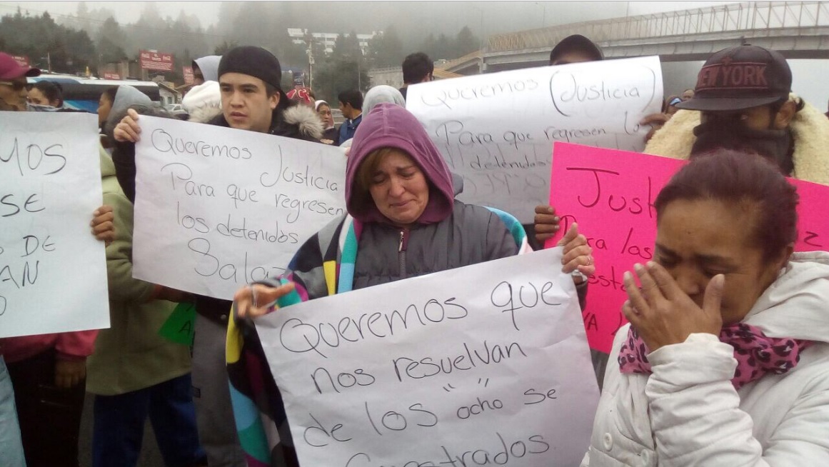 Bloqueo en la México-Toluca: vecinos denuncian detenciones arbitrarias