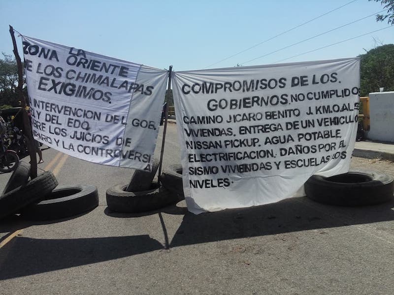 Exigen zoques a gobierno de Oaxaca cumplir con apoyos de reconstrucción