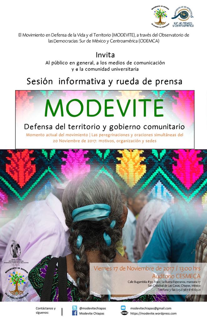 Sesión informativa del Modevite en Chiapas